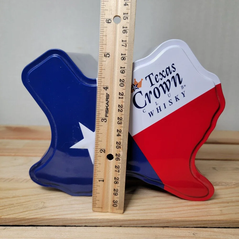 Texas Crown Club Whisky Tin 9.5
